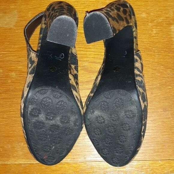 N by Nicole Miller Leopard‎ Chunky Heel Slingbacks - Picture 4 of 7